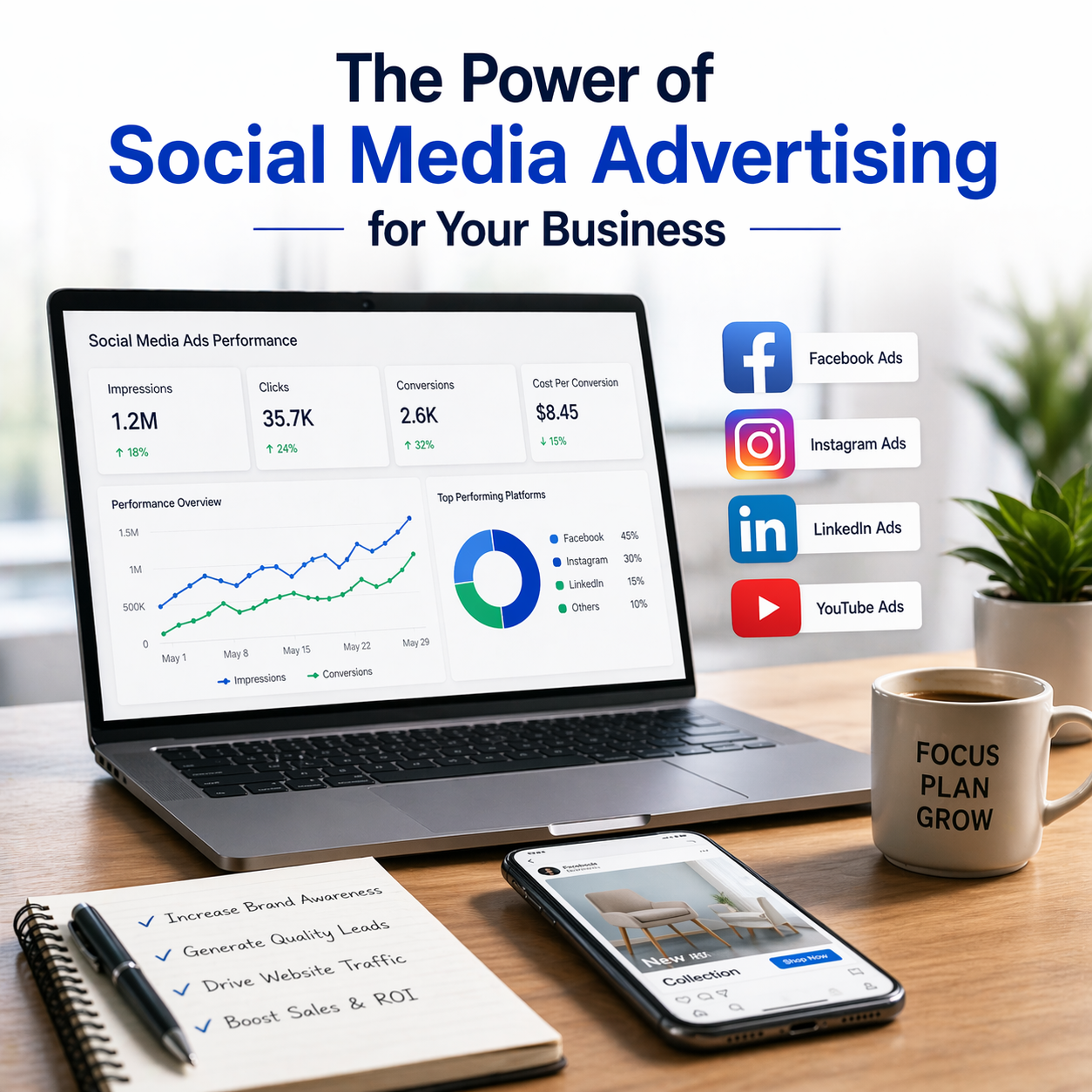 The Power of Social Media Advertising for Your Business by TSH Media