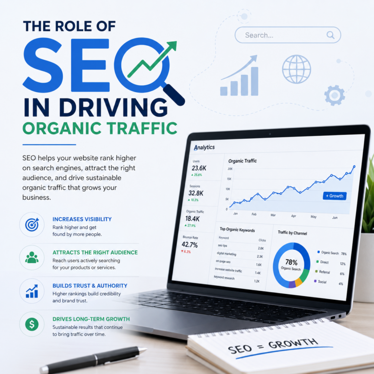 The Role of SEO in Driving Organic Traffic by tsh.media